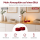 Deluxe Homeart LED Kerze mit Timerfunktion Bordeaux Großes Teelicht