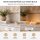 Deluxe Homeart LED Kerze mit Timerfunktion Weiß Großes Teelicht