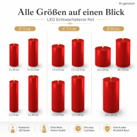 LED Kerze Rot