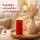 Deluxe Homeart LED Kerze mit Timerfunktion Rot