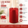 Deluxe Homeart LED Kerze mit Timerfunktion Rot