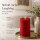 Deluxe Homeart LED Kerze mit Timerfunktion Rot