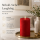 Deluxe Homeart LED Kerze mit Timerfunktion Rot