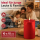 Deluxe Homeart LED Kerze mit Timerfunktion Rot
