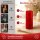 Deluxe Homeart LED Kerze mit Timerfunktion Rot