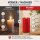 Deluxe Homeart LED Kerze mit Timerfunktion Rot