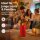 Deluxe Homeart LED Kerze mit Timerfunktion Rot