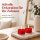 Deluxe Homeart LED Kerze mit Timerfunktion Rot Teelicht