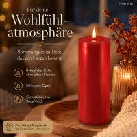 Deluxe Homeart LED Kerze mit Timerfunktion  Rot