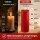 Deluxe Homeart LED Kerze mit Timerfunktion  Rot