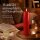 Deluxe Homeart LED Kerze mit Timerfunktion Rot