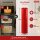 Deluxe Homeart LED Kerze mit Timerfunktion Rot
