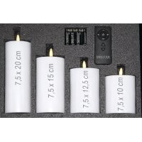 Deluxe Homeart LED Geschenkbox Set Weiß