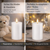 Deluxe Homeart LED Geschenkbox Set Weiß