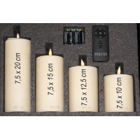 Geschenkbox LED Kerze Cream