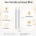 Deluxe Homeart LED Stabkerze 2er Set Weiß