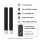 Deluxe Homeart LED Stabkerze 2er Set Schwarz