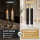Deluxe Homeart LED Stabkerze 2er Set Schwarz