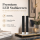Deluxe Homeart LED Stabkerze 2er Set Schwarz