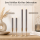 LED Stabkerzen Grau 2er Set