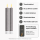 Deluxe Homeart LED Stabkerzen 2er Grau