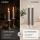 Deluxe Homeart LED Stabkerzen 2er Grau