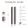 Deluxe Homeart LED Stabkerze 2er Set Grau