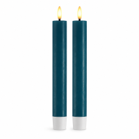 LED Stabkerzen Petrol 2er Set