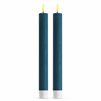 Deluxe Homeart LED Stabkerze 2er Set Petrol