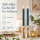 Deluxe Homeart LED Stabkerze 2er Set Petrol