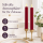 Deluxe Homeart LED Stabkerze 2er Set Bordeaux
