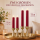 Deluxe Homeart LED Stabkerze 2er Set Bordeaux
