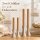 Deluxe Homeart LED Stabkerzen 2er Set Karamellbraun