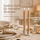 Deluxe Homeart LED Stabkerzen 2er Set Karamellbraun