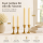 Deluxe Homeart LED Stabkerze 2er Set Creme