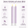 Deluxe Homeart LED Stabkerze 2er Set Hell Lila