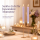 Deluxe Homeart LED Stabkerze 2er Set Hell Lila