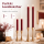 Deluxe Homeart LED Stabkerze 2er Set Burgogne