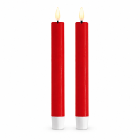 Deluxe Homeart LED Stabkerzen 2er Set Rot