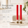 Deluxe Homeart LED Stabkerzen 2er Set Rot