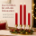 Deluxe Homeart LED Stabkerzen 2er Set Rot