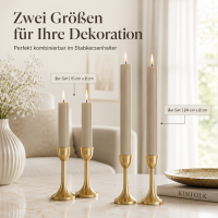 Stabkerzen Sand 2er Set