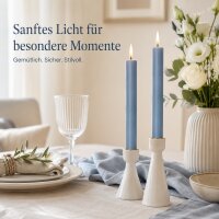 Deluxe Homeart LED Stabkerze 2er Set Dust Blue