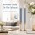 Deluxe Homeart LED Stabkerze 2er Set Dust Blue