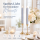 Deluxe Homeart LED Stabkerze 2er Set Ice Blue