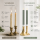 Deluxe Homeart LED Stabkerze 2er Set Salbei Grün