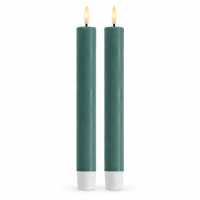 Deluxe Homeart LED Stabkerzen 2er Set Jade Green