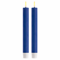 Deluxe Homeart LED Stabkerzen 2er Set Royal Blau
