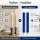 Deluxe Homeart LED Stabkerzen 2er Set Royal Blau
