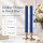 Deluxe Homeart LED Stabkerzen 2er Set Royal Blau